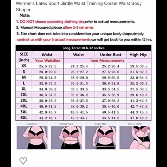 FIRM ABS LATEX WAIST TRAINER CORSET BODY SHAPER NWT - Picture 3 of 3
